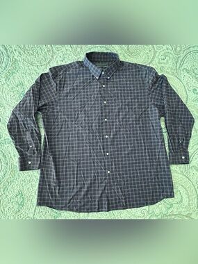 Blue Plaid Roundtree & Yorke Men’s XXL Lightweight Long Sleeve Shirt